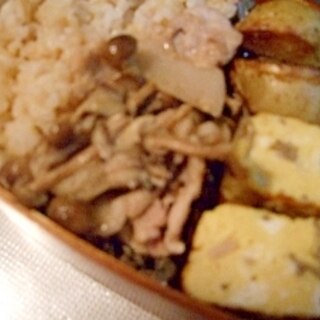 塩麹きのこと豚肉の炒め物